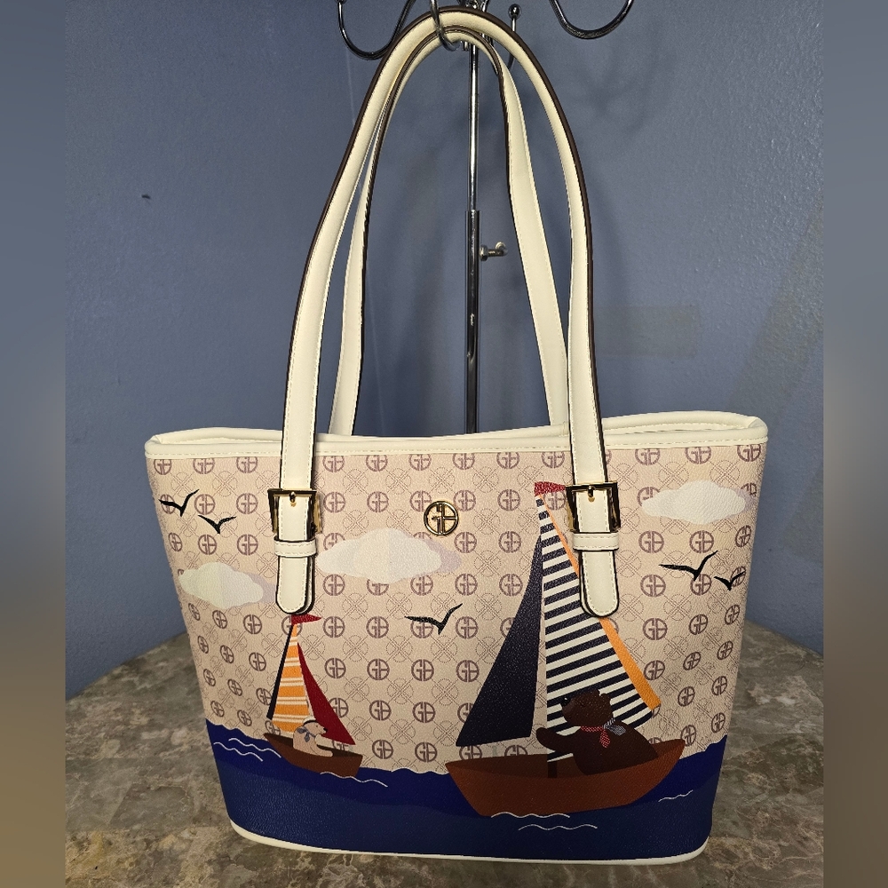 Gianni Bernini Bears on the Boat Tote
